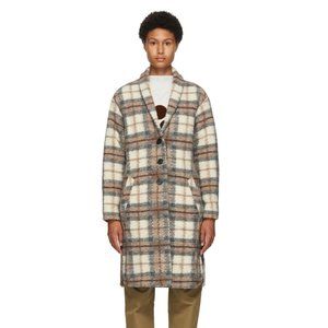 Isabel Marant Etoile Beige Wool Gabriel Blanket Coat
